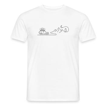 van life camping outdoor adventure - Männer T-Shirt - Weiß - Vorne - AI Model Male 178 dark (178cm)