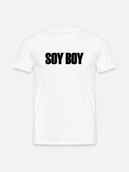 Soy Boy - Männer T-Shirt - Weiß