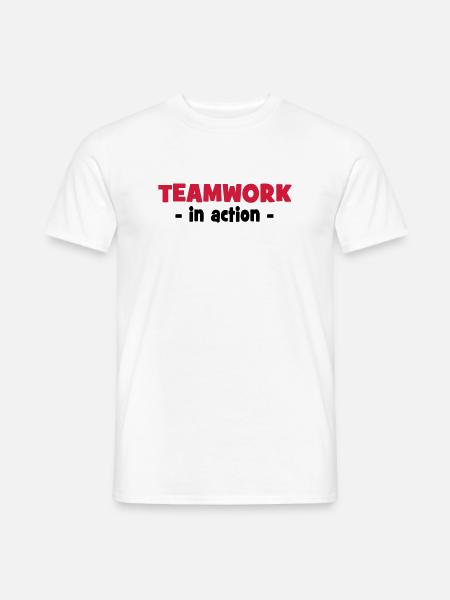 Teamwork in Action - Men's T-Shirt - white