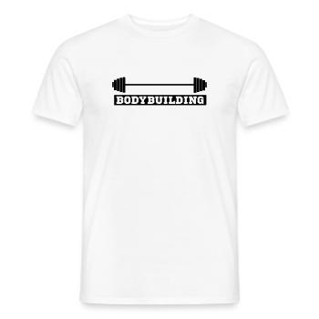 bodybuilder, bodybuilding, fitness, workout, beast - Men's T-Shirt - white - Front - AI Model Male 178 dark (178cm)