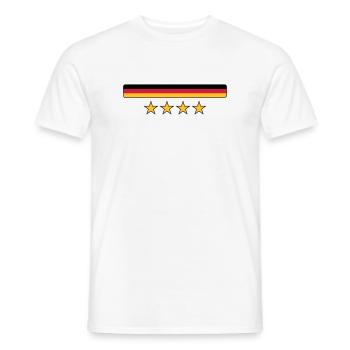 Deutschland - T-shirt homme - blanc - Devant - AI Model Male 178 dark (178cm)