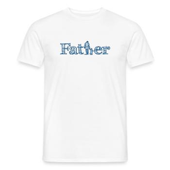 Father and Son - Men's T-Shirt - white - Front - AI Model Male 178 dark (178cm)