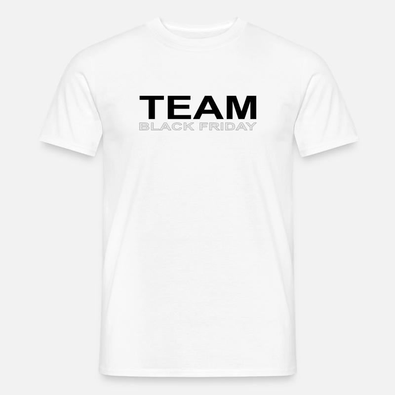 Team Black Friday - Männer T-Shirt - Weiß