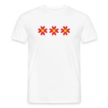 BLUME. BLUME. NATUR. ÖKOLOGIE. JAHRESTAG - Männer T-Shirt - Weiß - Vorne - AI Model Male 178 dark (178cm)