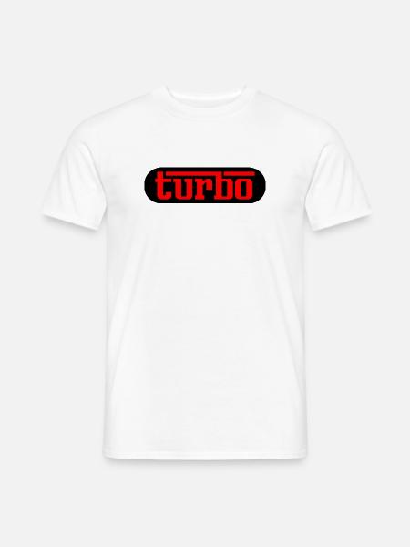 Turbo - Rot & Schwarz Turbolader - Männer T-Shirt - Weiß