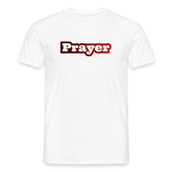 Christliche Sprüche Gebet Prayer Jesus Bibel - Männer T-Shirt - Weiß - Vorne - AI Model Male 178 dark (178cm)