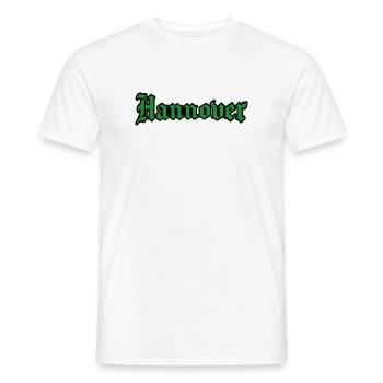 Hannover Fußball - Männer T-Shirt - Weiß - Vorne - AI Model Male 178 dark (178cm)