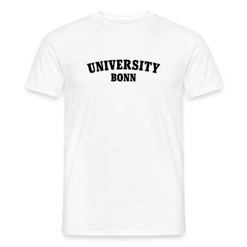 Université de Bonn - T-shirt homme - blanc - Devant - AI Model Male 178 dark (178cm)