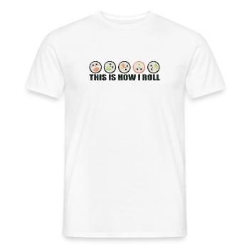 Sushi Spruch lustig - This is how I roll - Männer T-Shirt - Weiß - Vorne - AI Model Male 178 dark (178cm)