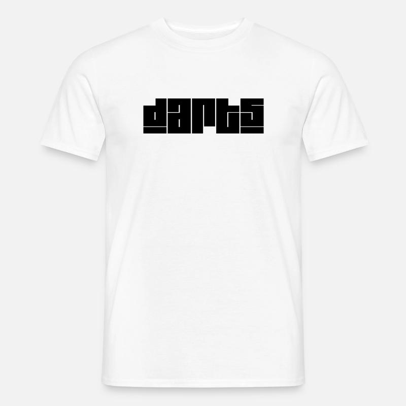 Dart,Darts - Männer T-Shirt - Weiß