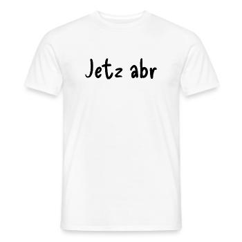 Now abr - Men's T-Shirt - white - Front - AI Model Male 178 dark (178cm)