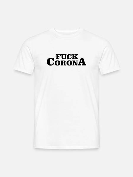 FUCK CORONA - Men's T-Shirt - white