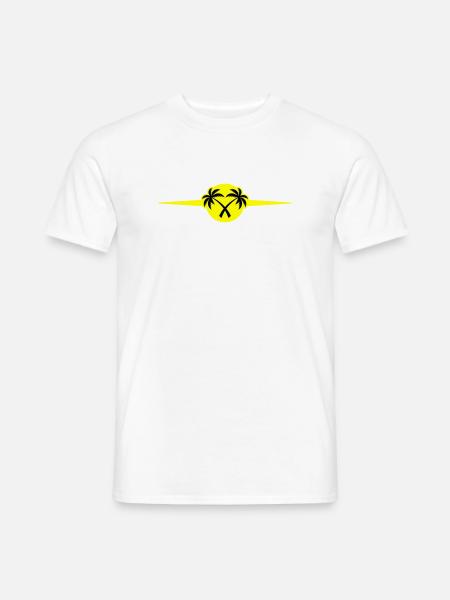 Palm Trees Beach Icon - Men's T-Shirt - white