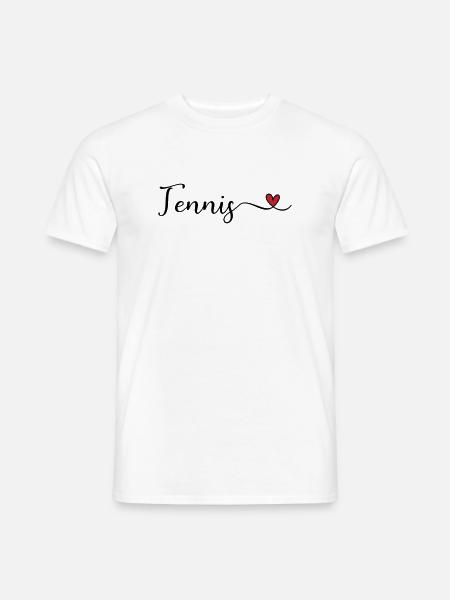 Tennis - I heart Tennis - Männer T-Shirt - Weiß