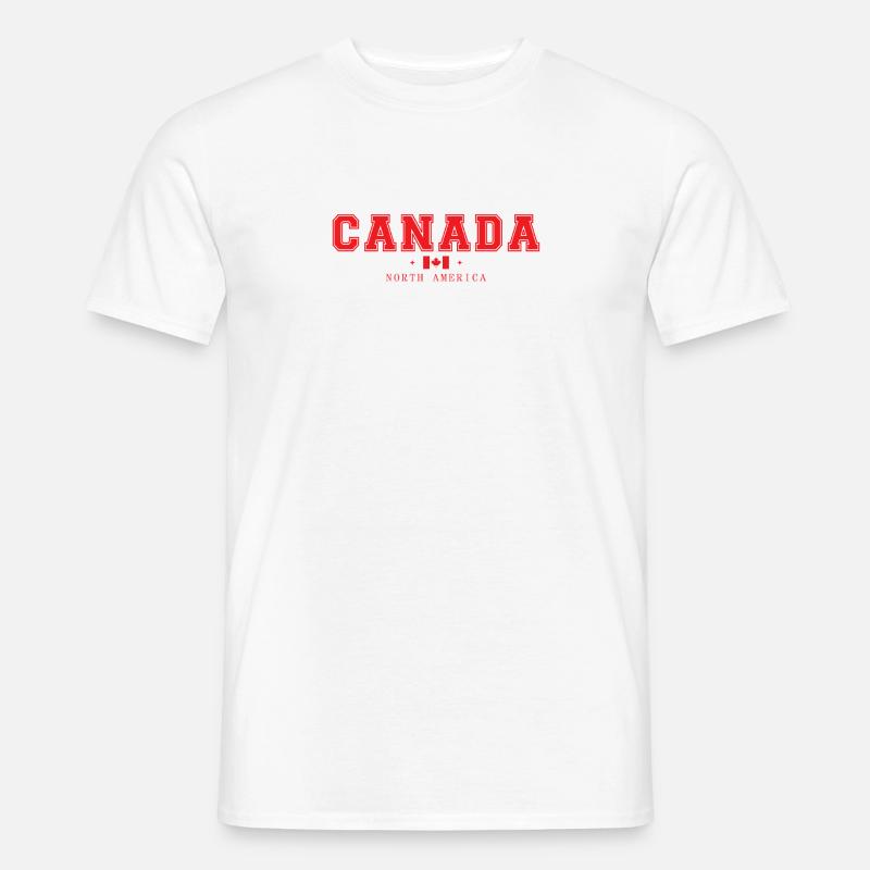 Canada - Männer T-Shirt - Weiß