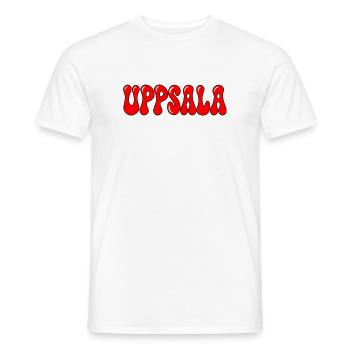Uppsala Bubbles Roter Tippfehler - Männer T-Shirt - Weiß - Vorne - AI Model Male 178 dark (178cm)