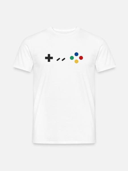 Retro Gamepad - Männer T-Shirt - Weiß