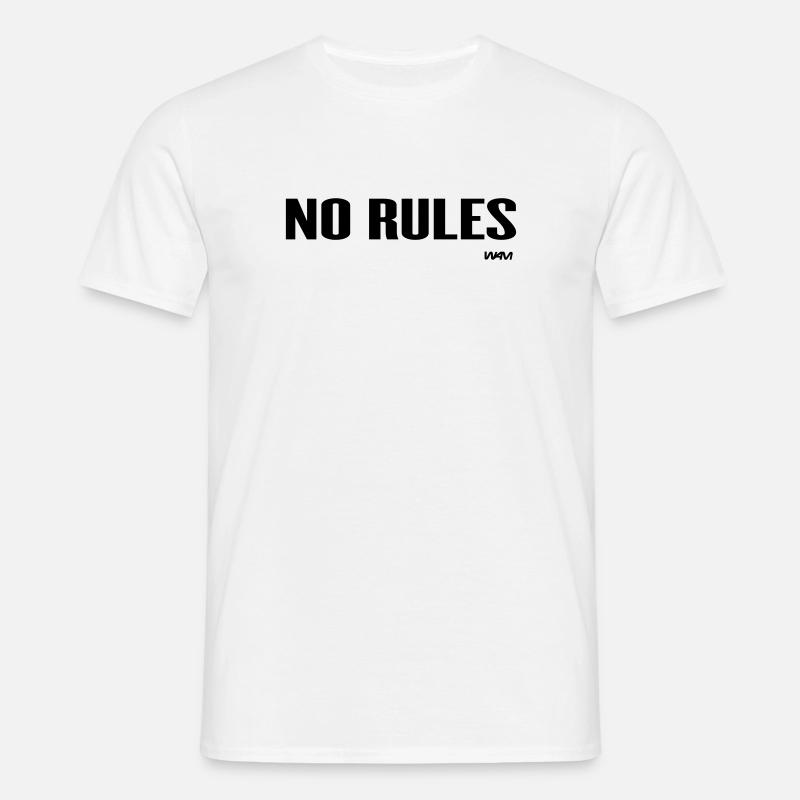 no rules - Männer T-Shirt - Weiß
