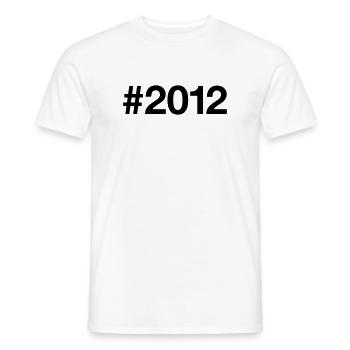 2012 Jahrgang 14. Geburstag 14 Jahre - Männer T-Shirt - Weiß - Vorne - AI Model Male 178 dark (178cm)