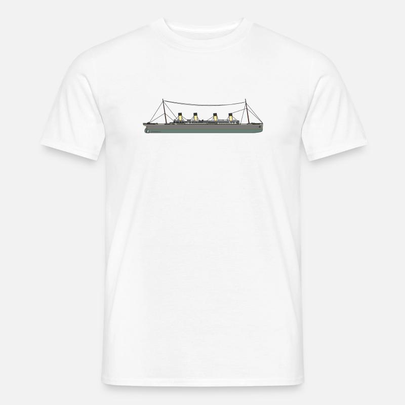 Titanic Schiff - Männer T-Shirt - Weiß