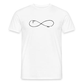 you and me forever - Männer T-Shirt - Weiß - Vorne - AI Model Male 178 dark (178cm)