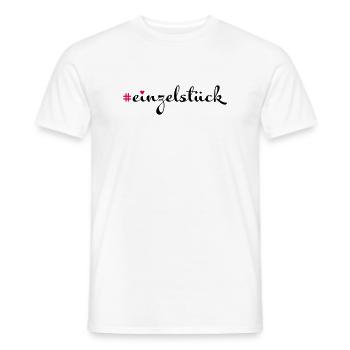 Einzelstück - Männer T-Shirt - Weiß - Vorne - AI Model Male 178 dark (178cm)