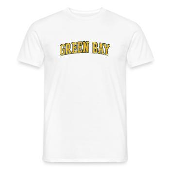 Green Bay Wisconsin - Men's T-Shirt - white - Front - AI Model Male 178 dark (178cm)