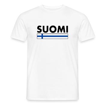 Suomi - Männer T-Shirt - Weiß - Vorne - AI Model Male 178 dark (178cm)