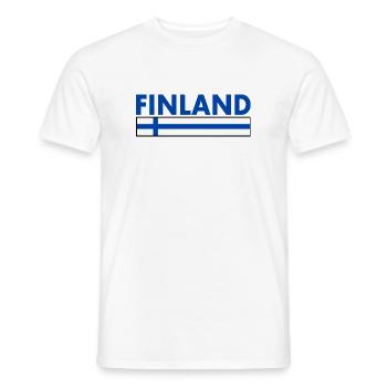 Finnland - Männer T-Shirt - Weiß - Vorne - AI Model Male 178 dark (178cm)