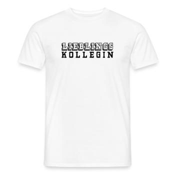 Lieblingskollegin Tshirt black - Männer T-Shirt - Weiß - Vorne - AI Model Male 178 dark (178cm)