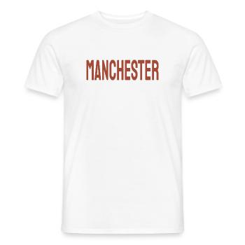 Manchester - T-shirt homme - blanc - Devant - AI Model Male 178 dark (178cm)