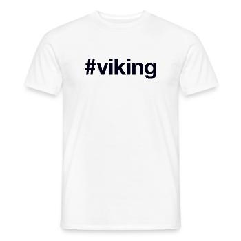 VIKING Hashtag - Männer T-Shirt - Weiß - Vorne - AI Model Male 178 dark (178cm)