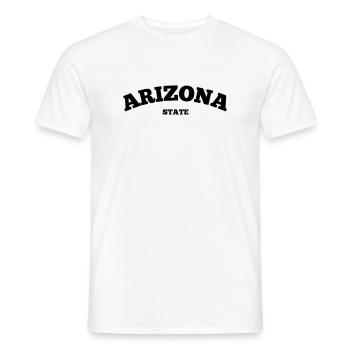 État de l’Arizona - T-shirt homme - blanc - Devant - AI Model Male 178 dark (178cm)