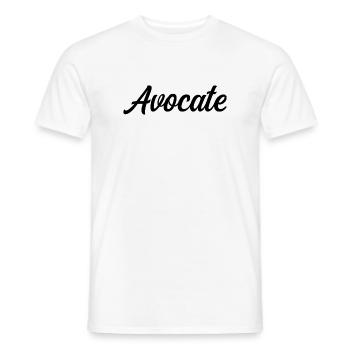 Lawyer Law Justice Court Bar Defence - Men's T-Shirt - white - Front - AI Model Male 178 dark (178cm)