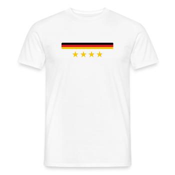 German Flag - Germany - Men's T-Shirt - white - Front - AI Model Male 178 dark (178cm)
