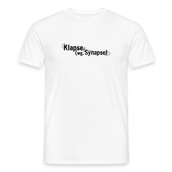 Klapse wegen Synapse - Männer T-Shirt - Weiß - Vorne - AI Model Male 178 dark (178cm)