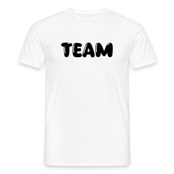 Team - Men's T-Shirt - white - Front - AI Model Male 178 dark (178cm)