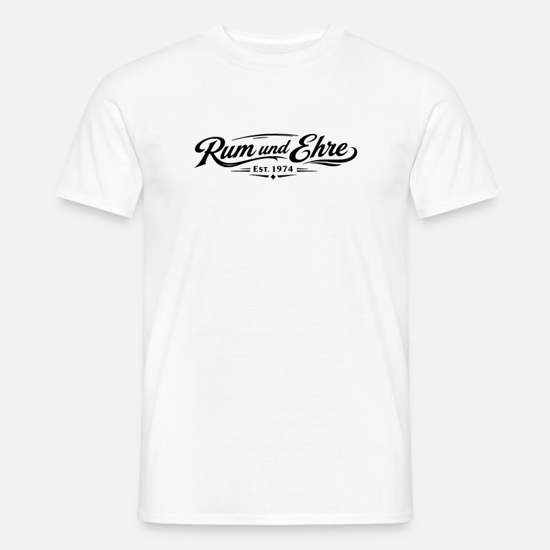 Rum und Ehre - Männer T-Shirt - Weiß
