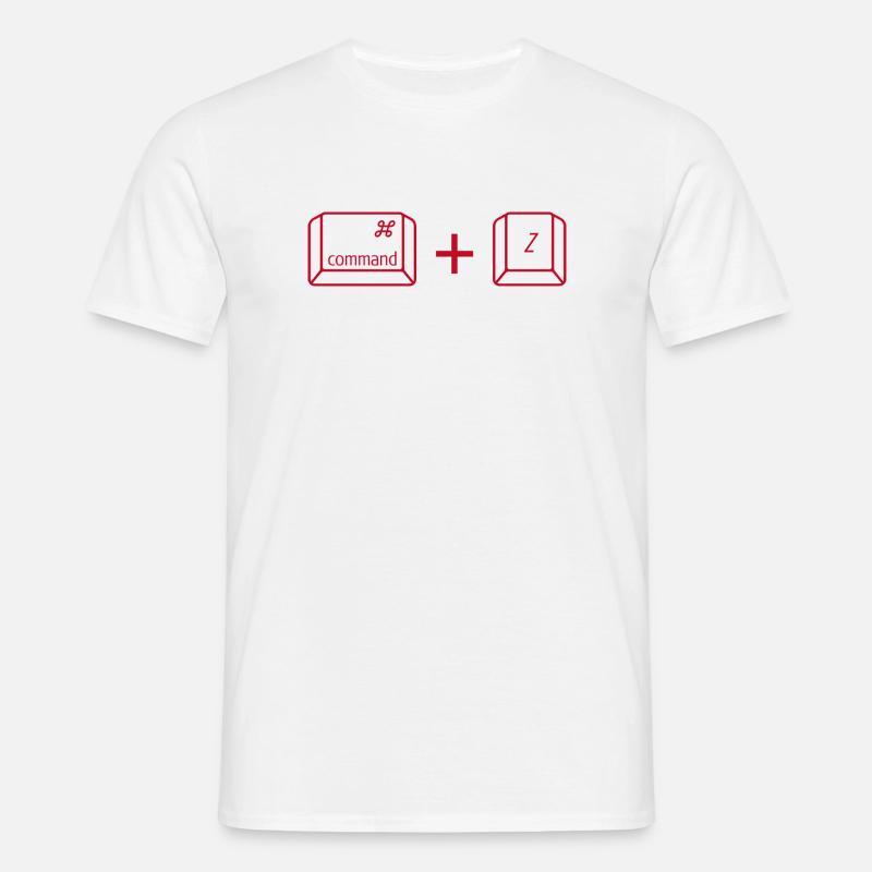 Command + Z - Männer T-Shirt - Weiß