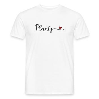 Plants Heart niedliche Typografie - Männer T-Shirt - Weiß - Vorne - AI Model Male 178 dark (178cm)