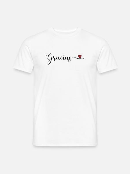 Danke - Männer T-Shirt - Weiß