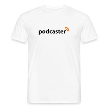 Podcaster - Männer T-Shirt - Weiß - Vorne - AI Model Male 178 dark (178cm)
