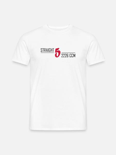Straight five - Men's T-Shirt - white
