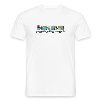 Lake Constance color font - Men's T-Shirt - white - Front - AI Model Male 178 dark (178cm)