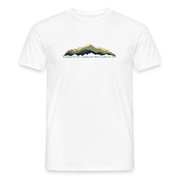 Leidenschaft in den Bergen 1 - Männer T-Shirt - Weiß - Vorne - AI Model Male 178 dark (178cm)