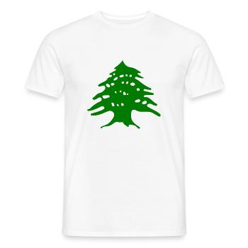 Lebanon - Men's T-Shirt - white - Front - AI Model Male 178 dark (178cm)