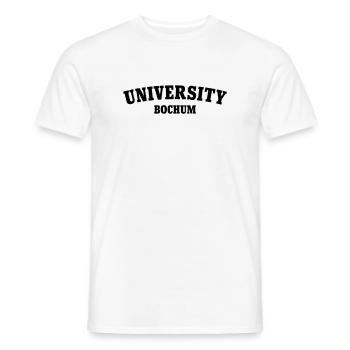 Université de Bochum - T-shirt homme - blanc - Devant - AI Model Male 178 dark (178cm)