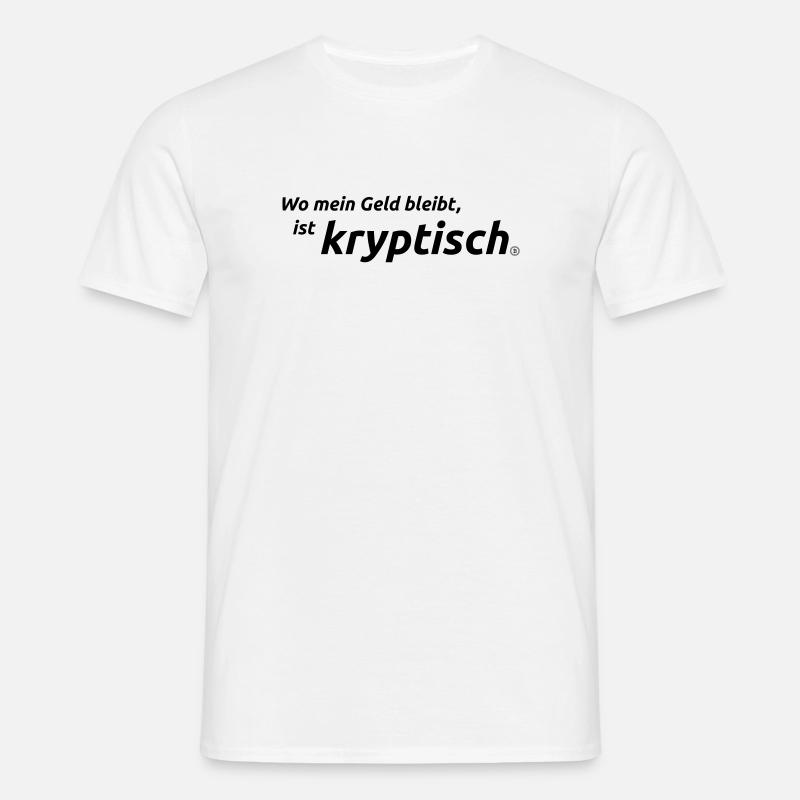 Krypto - Männer T-Shirt - Weiß