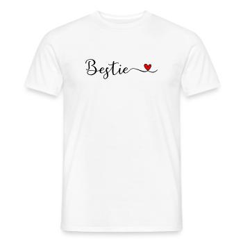 Bestie - Männer T-Shirt - Weiß - Vorne - AI Model Male 178 dark (178cm)