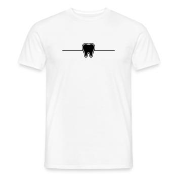 Tooth Symbol Element - Men's T-Shirt - white - Front - AI Model Male 178 dark (178cm)
